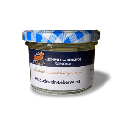 Wildschwein-Leberwurst im Glas 200g