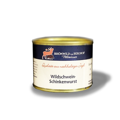 Wildschwein Schinkenwurst in der Dose 200g